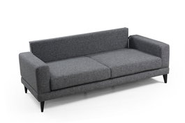 Atelier Del Sofa Sofá Cama 3 Plazas Gris Oscuro 210x90x85 cm